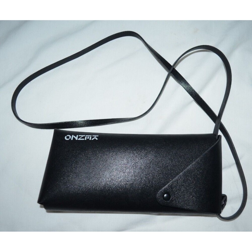 KENZO Black 3 Snap Pouch Sunglasses Case Removable Strap